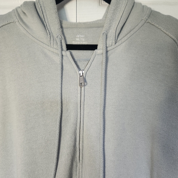 Aerie Down To Earth Oversized Full Zip Sage Green Hoodie Size XXL - Picture 3 of 10